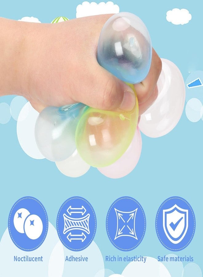 SHOPONIL Glow-in-The-Dark Sticky Balls for Kids, Stress Balls for Wall & Ceiling Play | Ceiling Ball for Adults Stress Relieving & Decoration, Party Games & DIY Crafts | Glowing Sticky Ball Toy Set - Image 5